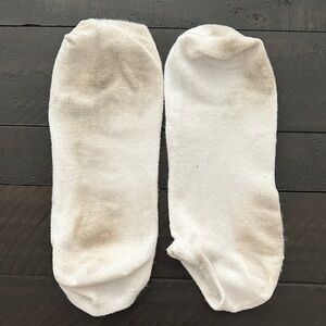 White Gym Socks well-worn